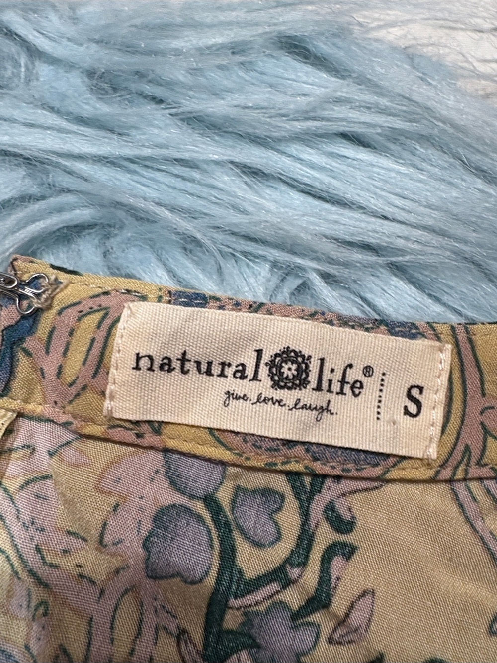 NWOT Natural Life Floral Butter Yellow Floral High Slit Maxi Skirt - Picture 2 of 9